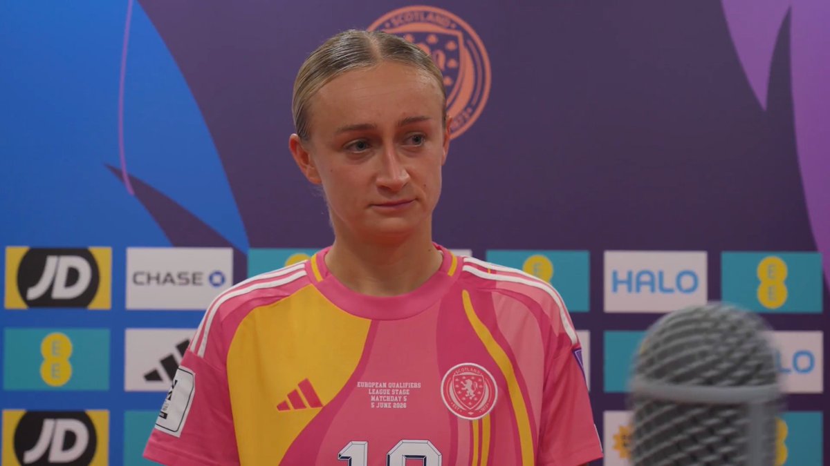 "Six goals and a clean sheet. We're happy." Hear from goalscorer Lauren Davidson following tonight's 6-0 FIFA Women's World Cup qualifying victory in Budapest. #SWNT