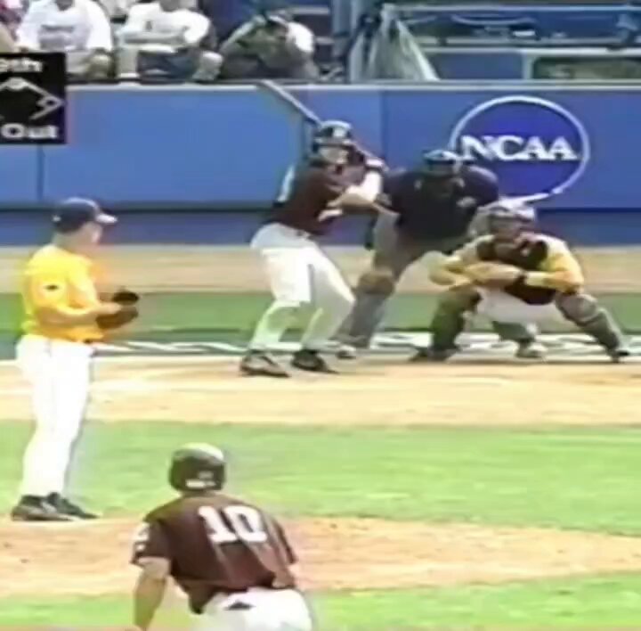 1998 CWS, 9th inning, crucial moment. I hope that we can avoid this type of umpiring this weekend.