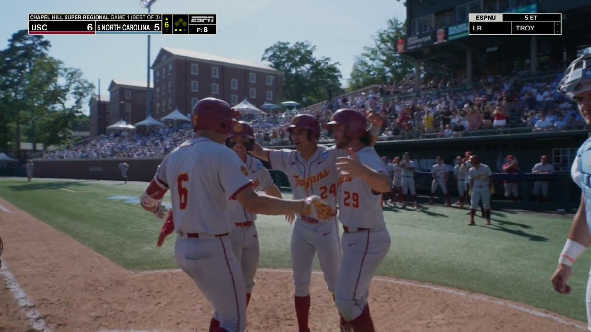 USC TAKES THE LEAD WITH A GRAND SLAM 🔥 Dean Carpentier has turned this game around 💪