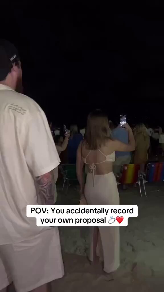 When she accidentally records her own proposal ☺️🥹..