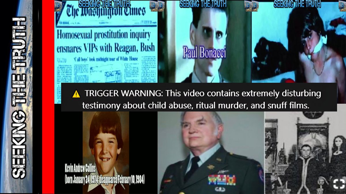 ⚠️ The nightmare testimony of Paul Bonacci at Bohemian Grove 😔🏕️ 📹Recorded testimony, Paul says he and his friend Nicholas were put in a cage, forced to take part in a horrific “snuff film” ritual with a much younger boy while a camera crew filmed everything. 😱 He says the boy was brutalized on camera and then shot in the head as Paul watched from the cage, so traumatized he tried to cut his own wrist on the bars afterward. Another boy tied to this same dark network is 10‑year‑old Kevin Andrew Collins, who vanished from a San Francisco bus stop on Feb 10, 1984 and became one of the first “milk carton kids.” 😭 At Bohemian Grove Peter Chernoff (Tscherneff) has gone on video claiming he helped kidnap Kevin and deliver him to Bohemian Grove, saying the boy was chosen for ritual murder “by Michael Aquino.” My video includes Bonacci’s testimony and the footage of this confession so you can see and judge for yourself. 🎥🩸 #PaulBonacci #KevinCollins #BohemianGrove #MichaelAquino #FranklinScandal #ChildTrafficking #MissingChildren #SatanicRitualAbuse