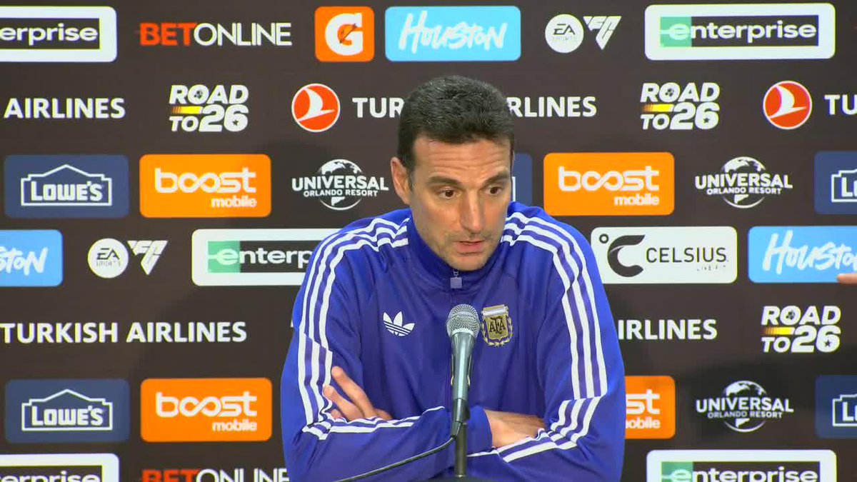 "PARA ARGENTINA ES UNA PERDIDA IMPORTANTE, ESTAMOS DOLIDOS" Lionel Scaloni mandรณ sus condolencias a la familia del Indio Solari luego de su fallecimiento. ๐ #ESPNMundial
