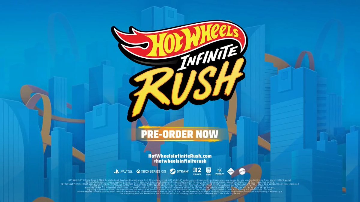 Ready to race beyond the track with your favorite Hot Wheels™? A whole new world is waiting! #HotWheelsInfiniteRush launches on September 24.