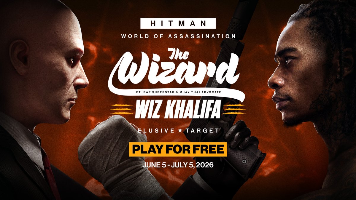 A new challenger steps into the ring. 🥊 Your target is the entrepreneur and former boxer, Taylor “The Wizard” Graves. You have been hired to protect Tim Quinn, CEO of Quantum Leap and stop Graves from taking him out. 💀 Available for FREE until July 5th. Wiz Khalifa #HITMAN #Agent47 #TheWizard #WizKhalifa