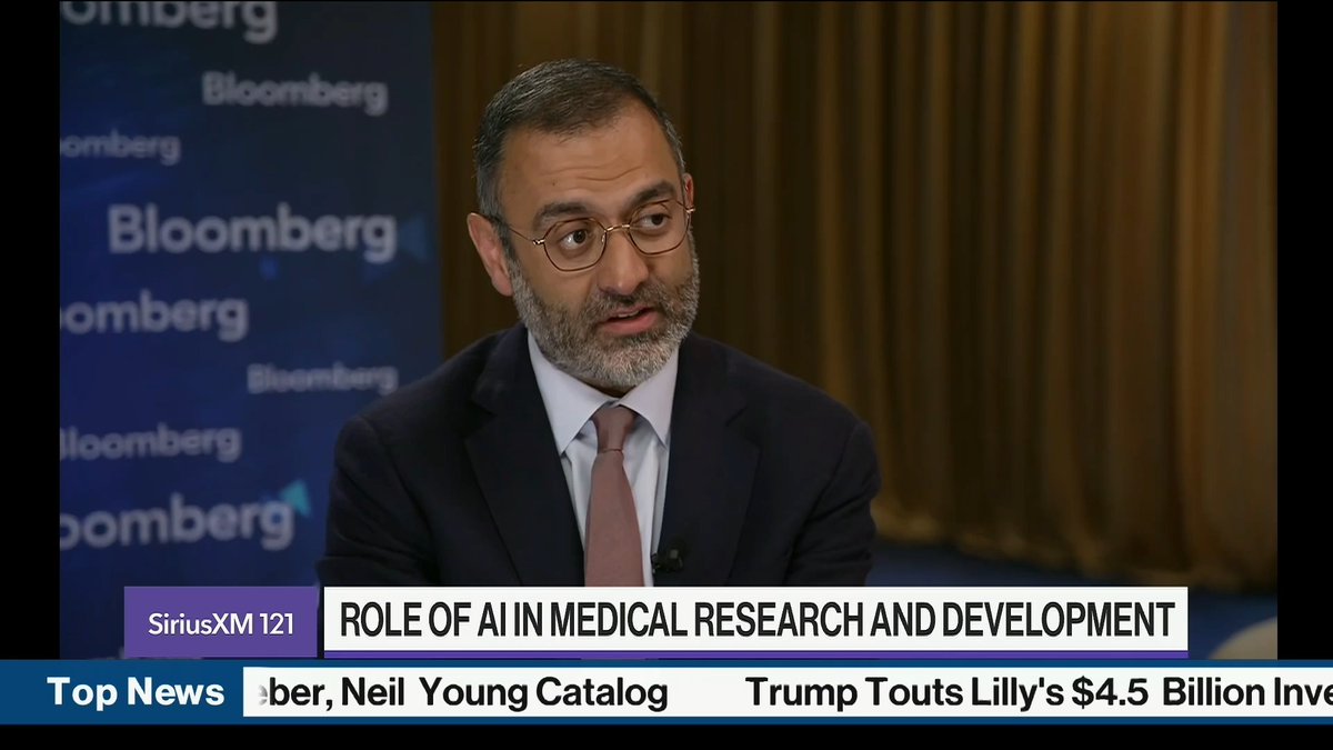 AI can't compress a clinical trial. It can't generate the data we don't have yet. Our CEO Neil Kumar pushed back on the AI hype with @bloomberg at #MIGlobal with Milken Institute – not because the tools aren't valuable, but because the years still take years.