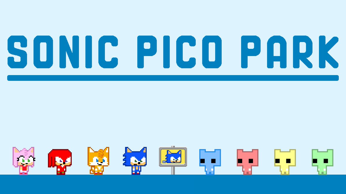 Introducing 『SONIC PICO PARK』公式アカウント! The latest entry in the worldwide hit PICO PARK series was made in celebration of our 35th anniversary this year! Stay tuned for more information! Wishlist now: #SONICPICOPARK #PICOPARK #SONIC