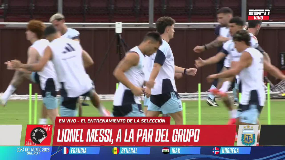 🚨 Leo Messi is once again training with the team. 🎥 SportsCenter