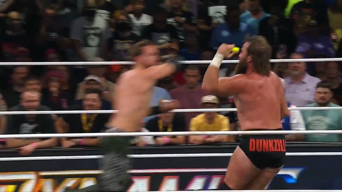 A trip to the #OwenCup Finals at #ForbiddenDoor was up for grabs between former friends, now bitter rivals in Will Ospreay • ウィル・オスプレイ and dunkzilla - マーク・デイビス! Watch the #AEWDynamite replay RIGHT NOW on @HBOMAX!