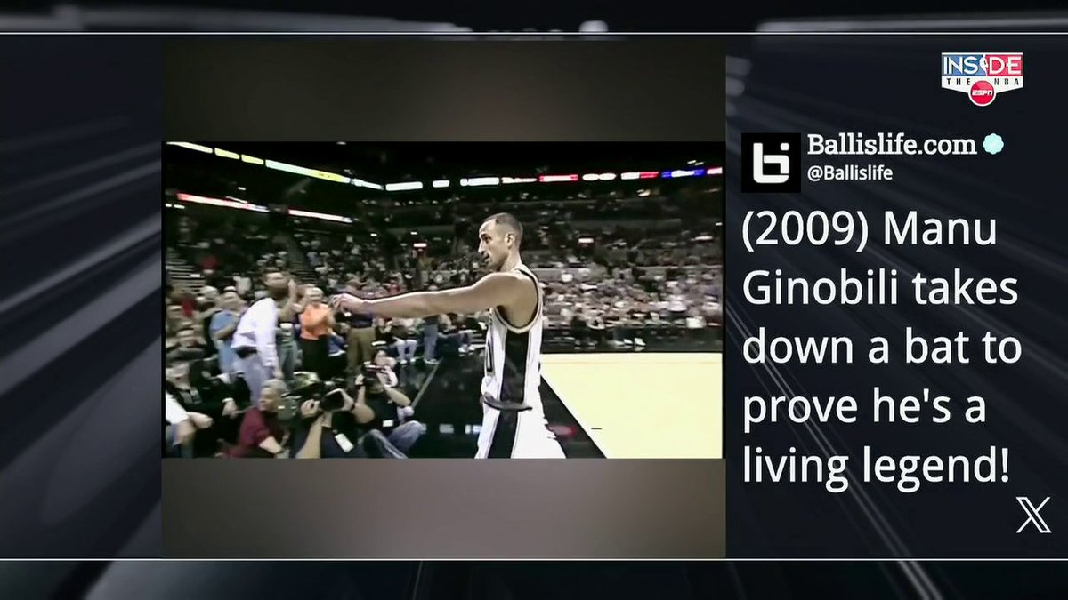 "Don't you ever do that please!" Manu Ginobili on the time he caught a live bat during an NBA game ๐