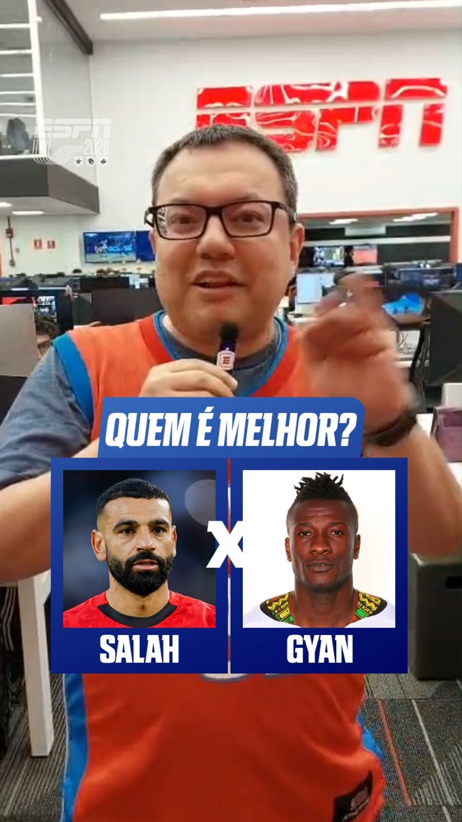 Salah é o melhor jogador do continente africano na história do futebol? O Ubiratan Leal disse quem é melhor nos duelos! #ESPN2026 #FutebolNaESPN #salah #copadomundo