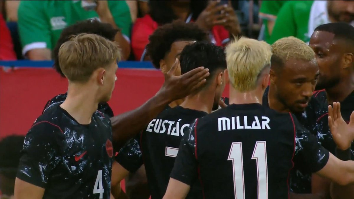 GOAL 🇨🇦 Stephen Eustaquio's corner deflects off Jake O'Brien and the CanMNT 🇨🇦 take a 1-0 lead over Republic of Ireland 🇮🇪 🔴 Watch LIVE on OneSoccer &amp; TSN