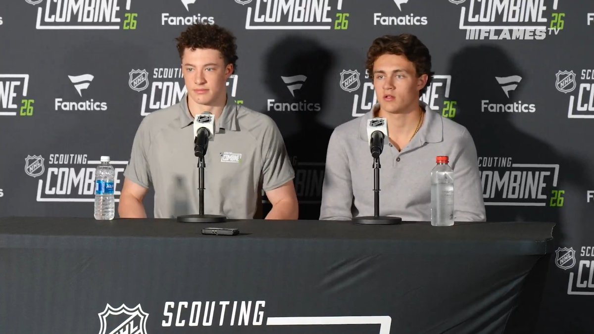 "We've made our way up, fortunate enough to be in this position." Caleb Malhotra and Chase Reid speak with the media about their development throughout the year and on their NHL Combine experience.