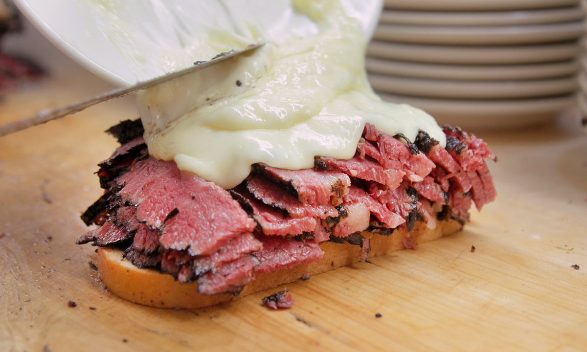 Katz is incredibly special. If you go to New York really must make a pilgrimage. The pastrami is marvelous. The scene is marvelous. The pickles are marvelous. The potato pancakes are marvelous. Everything is marvelous. And for my Barbecue friends think about this pastrami is cured and smoked brisket or belly and they have been doing it nonstop since 1888. That makes them America’s oldest continuously operating Barbecue joint. If you want to try something close at home, I have come pretty close to reverse engineering their pastrami and their secret spice rub. You will find it on