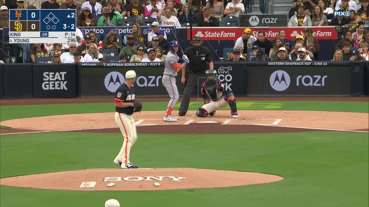 Jared Young hits his third home run in nine games! Mets take a 1-0 lead!