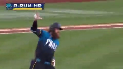 💣 マーシュが今季第6号2ランホームラン！ 3回裏、フルカウントから シンカーを捉えスタンドへ🚀 今季はここまで打率.335、OPS.857を記録！キャリアハイ更新のシーズンとなるか？大谷翔平の元チームメイトの活躍に注目です👀