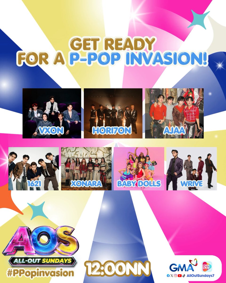 #AllOutSundays: Fandoms unite! Isang P-pop celebration ang magpapayanig sa AyOS stage! ✨ Official hashtag: #AOSPpopInvasion