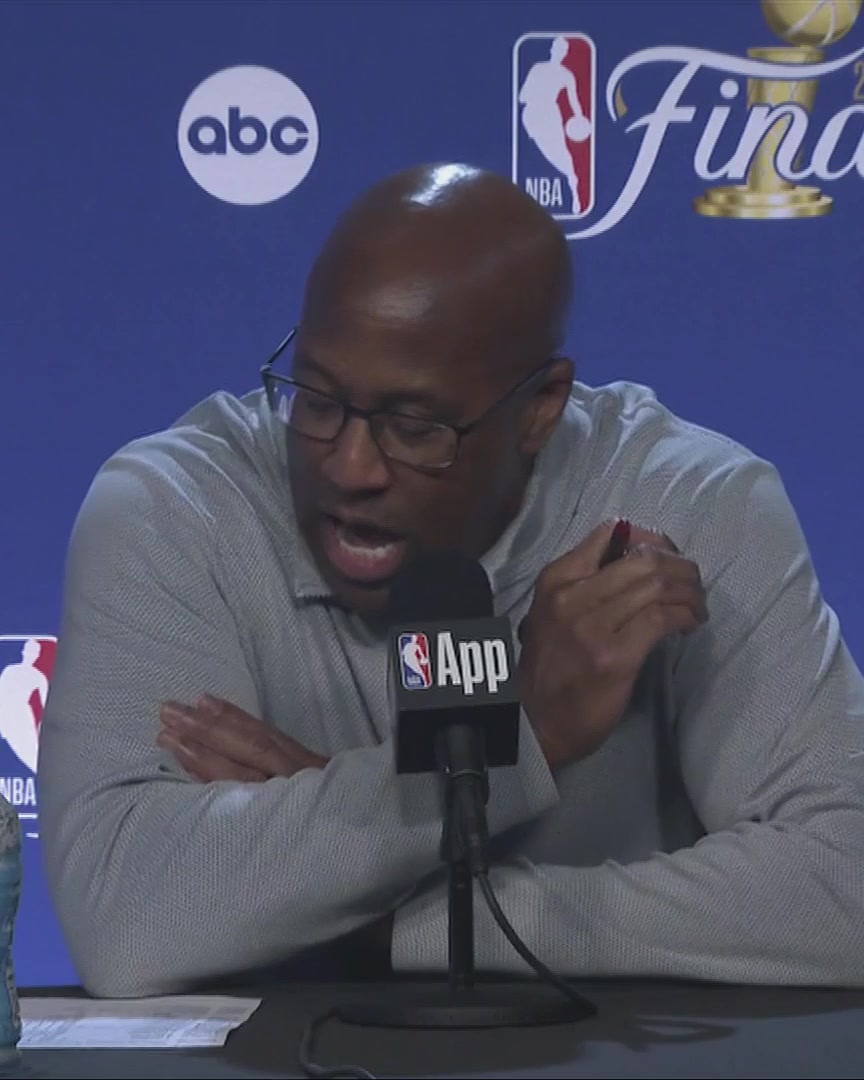 "What I'm proud about more than anything else is, Mitch defended him the right away. Wemby's iconic. If he makes the shot, he makes the shot. You're not blocking his shot, but you make him work." Mike Brown praises Mitchell Robinson's late defense on Victor Wembanyama: