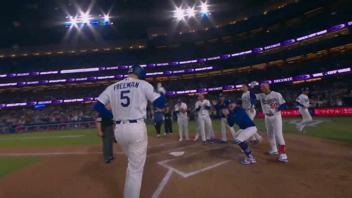 FREDDIE FREEMAN AND WALK-OFFS. ICONIC.