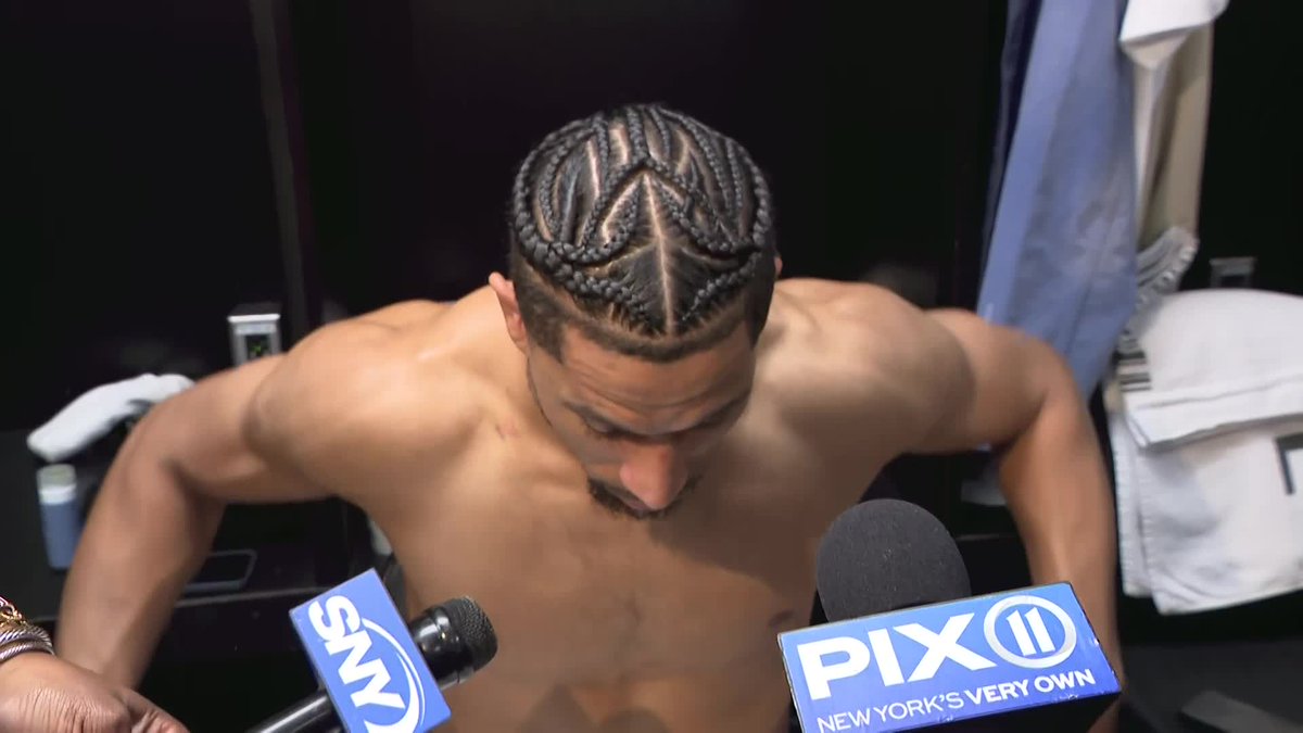 "That was a crazy game... it was an all around team effort... we gotta be better in terms of execution, we'll watch film and learn from that" Josh Hart shares his initial thoughts on Game 2: