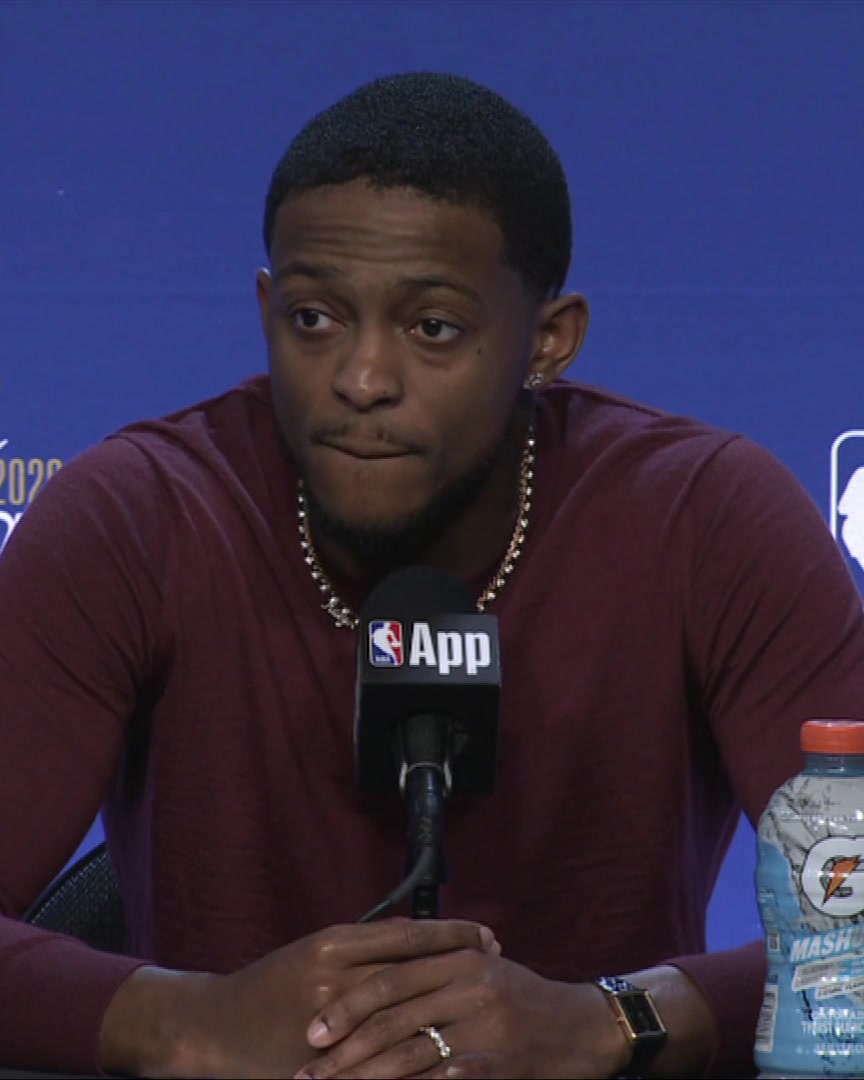 "Even when you make it difficult on good players, they're talented so they're going to end up making shots. He's done that, especially at the end of games." De'Aaron Fox talks about the Spurs' defense on Jalen Brunson in the first two games:
