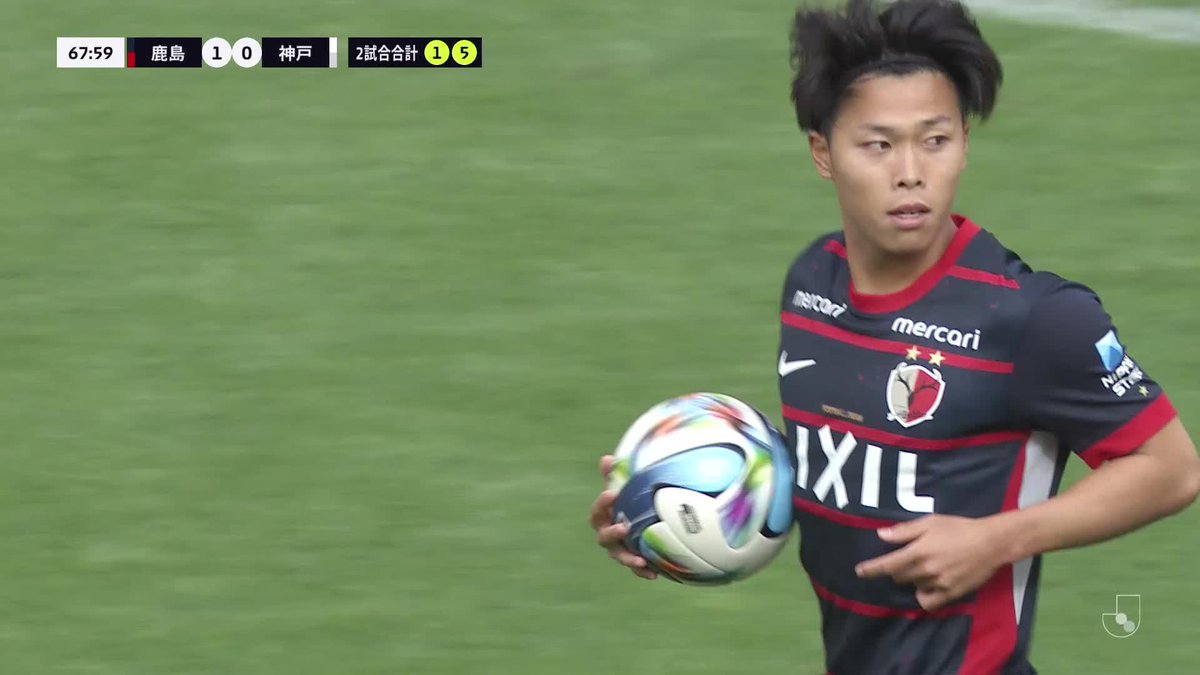🎦 ゴール動画 🏆 明治安田Ｊ１百年構想リーグ プレーオフラウンド 第2戦 🆚 鹿島vs神戸 🔢 1-0 ⌚️ 68分 ⚽️ 林 晴己（鹿島） #Ｊリーグ