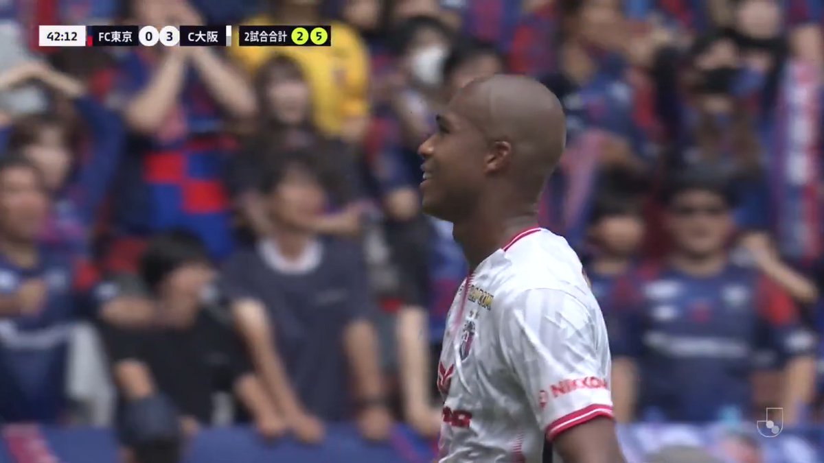 強烈なヘディングで今日2得点目⚽️⚽️ 🎦 ゴール動画 🏆 明治安田Ｊ１百年構想リーグ プレーオフラウンド 第2戦 🆚 FC東京vsＣ大阪 🔢 0-3 ⌚️ 43分 ⚽️ 櫻川 ソロモン（Ｃ大阪） #Ｊリーグ