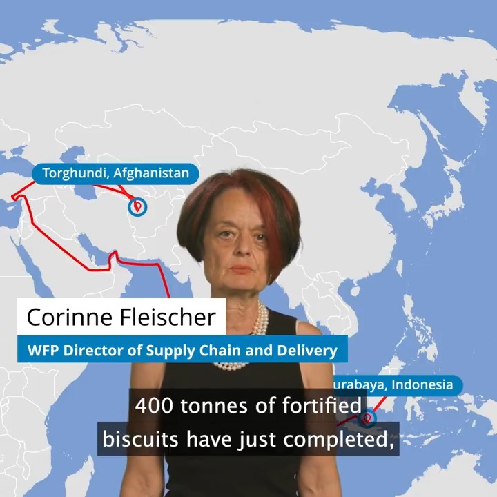 Hunger doesn't wait for routes to re-open. And neither do we. After a 15,000 km journey across 9 countries, these fortified biscuits finally arrived in #Afghanistan. Head of Supply Chain, Corinne Fleischer, explains how, in a world of rising costs and disruptions, delivering food is harder - and more critical - than ever.
