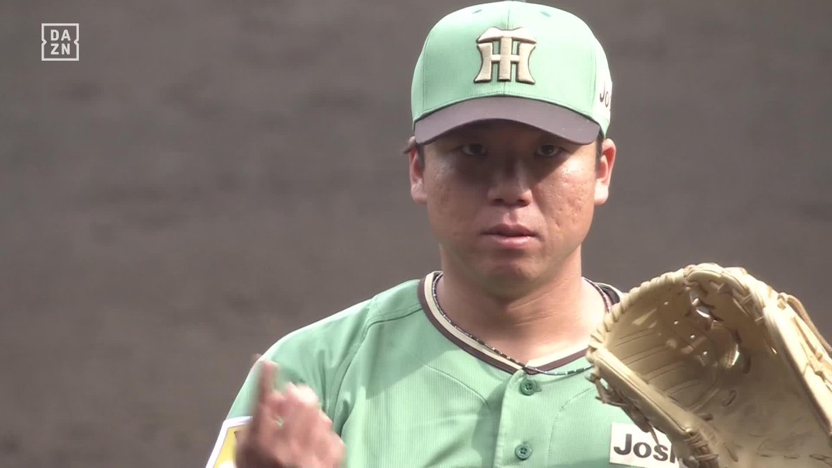 アウトロービタビタ 打者も思わず天を仰ぐ制球力！ 村上頌樹が6回7奪三振無失点の好投 ＜投球内容＞ 回：6 球：98 安：5 振：7 四：1 死：0 失：0 ⚾️阪神×楽天 #阪神タイガース #だったらDAZN
