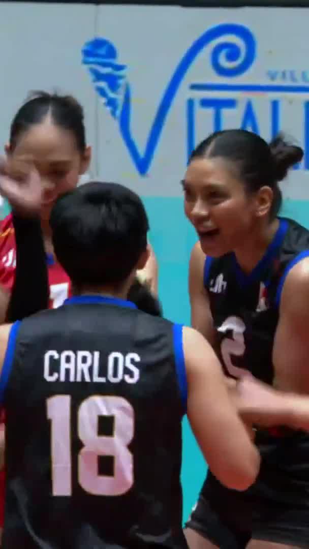 UBALDO ➡️ BALDO Alas Pilipinas rookie Tin Ubaldo links up with veteran Alyssa Valdez to outwit Uzbekistan's defense for the winning point in Set 2 at the 2026 AVC Women’s Cup. #AlasPilipinas #AVCWomensCup