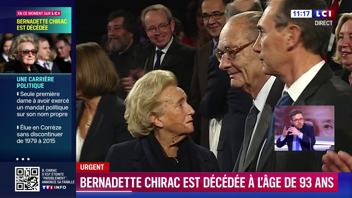 ⚫️ Mort de Bernadette Chirac à 93 ans : "Une grande dame de cœur s’en va", réagit Emmanuel Macron