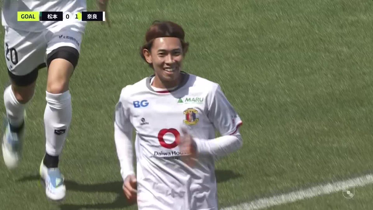 得点王・田村翔太が今日も決めた！👏 🎦 ゴール動画 🏆 明治安田Ｊ２・Ｊ３百年構想リーグ プレーオフラウンド 第2戦 🆚 松本vs奈良 🔢 0-1 ⌚️ 11分 ⚽️ 田村 翔太（奈良） #Ｊリーグ