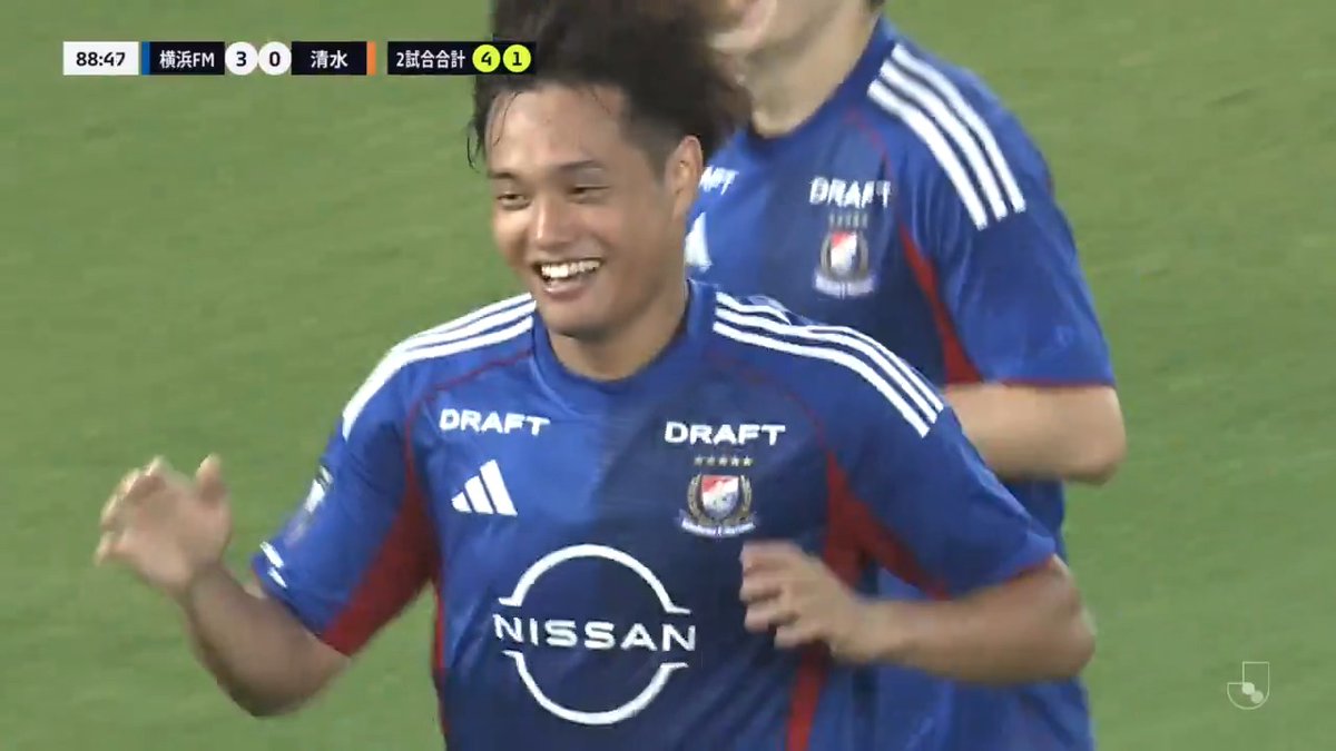 迷いなく振り抜いたミドルショット🚀 🎦 ゴール動画 🏆 明治安田J1百年構想リーグ プレーオフラウンド 第2戦 🆚 横浜FMvs清水 🔢 3-0 ⌚️ 89分 ⚽️ 井上 太聖(横浜FM) #Jリーグ