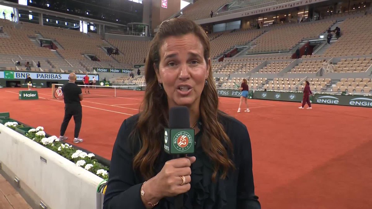 Mirra Andreeva's preparation for the #RolandGarros Final has looked a little different ahead of her match with Maja Chwalinska ๐