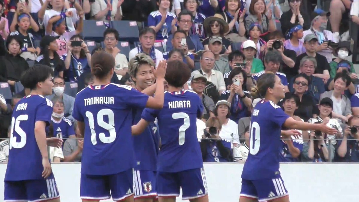 🔹𝐓𝐨𝐝𝐚𝐲'𝐬 𝐆𝐎𝐀𝐋 🔹 ⚽19' 清家貴子 長野風花のボール奪取から清家貴子が落ち着いて流し込み、本日の2点目を決める💪⚽ 🏆国際親善試合 🇯🇵#なでしこジャパン 5-0 南アフリカ女子代表🇿🇦 #サッカー日本代表