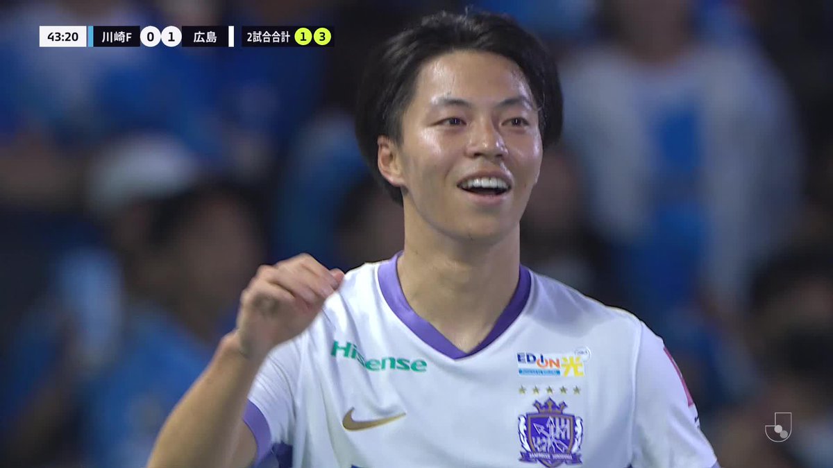 ワンツーで抜け出した中村草太が4戦連発✨️ 🎦 ゴール動画 🏆 明治安田J1百年構想リーグ プレーオフラウンド 第2戦 🆚 川崎Fvs広島 🔢 0-1 ⌚️ 44分 ⚽️ 中村 草太(広島) #Jリーグ