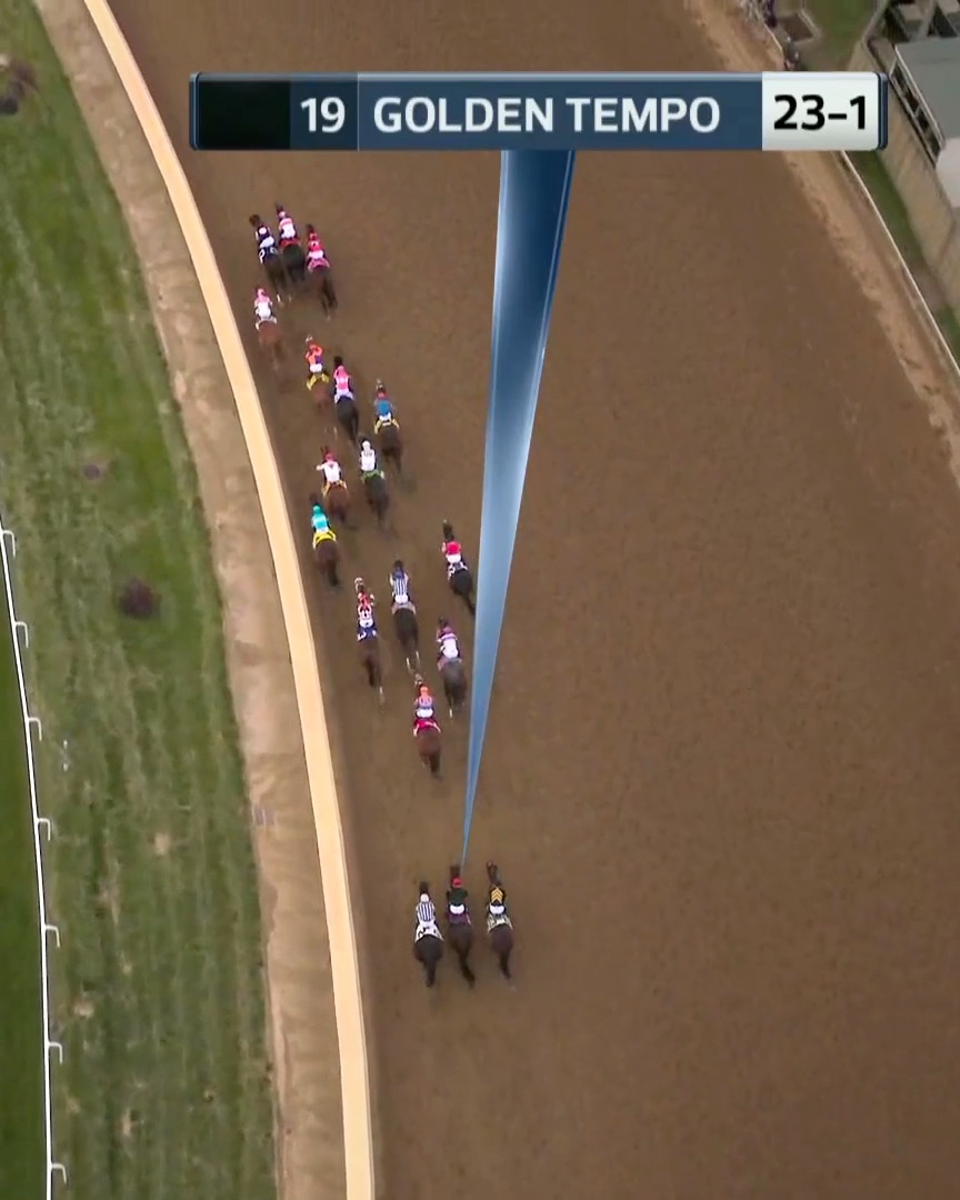 The moment history was made. ✨ Take another look at Golden Tempo’s unforgettable Kentucky Derby race replay. 🏇