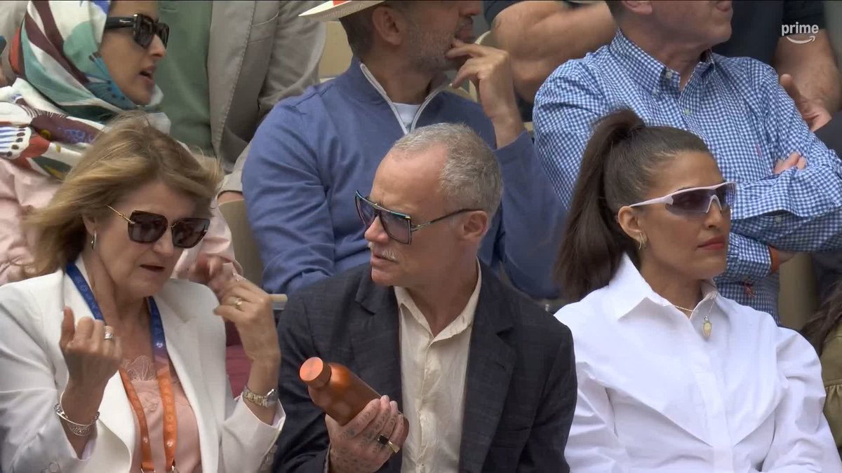 👀 Brad Pitt, Marina Foïs, encore du beau monde aujourd'hui à #RolandGarros