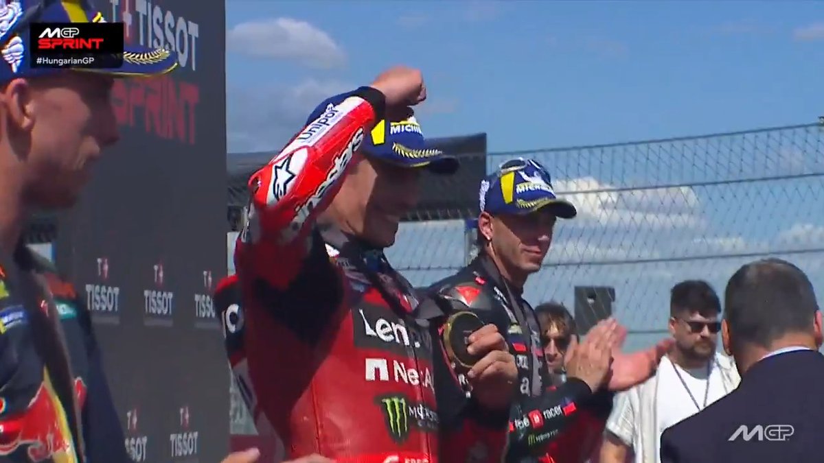 Another gold medal for Marc Mรกrquez ๐ฅ #HungarianGP ๐ญ๐บ