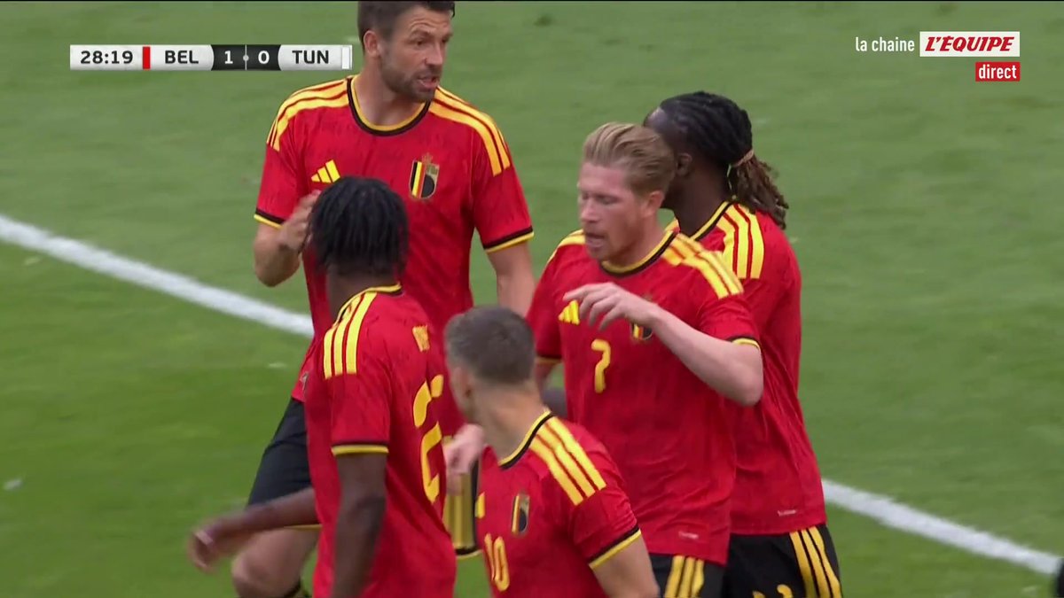 ⚽️ JÉRÉMY DOKU 🇧🇪 FAIT DANSER LA DÉFENSE TUNISIENNE 🇹🇳 !!! 🌪️ Trossard ouvre le score pour les Belges.