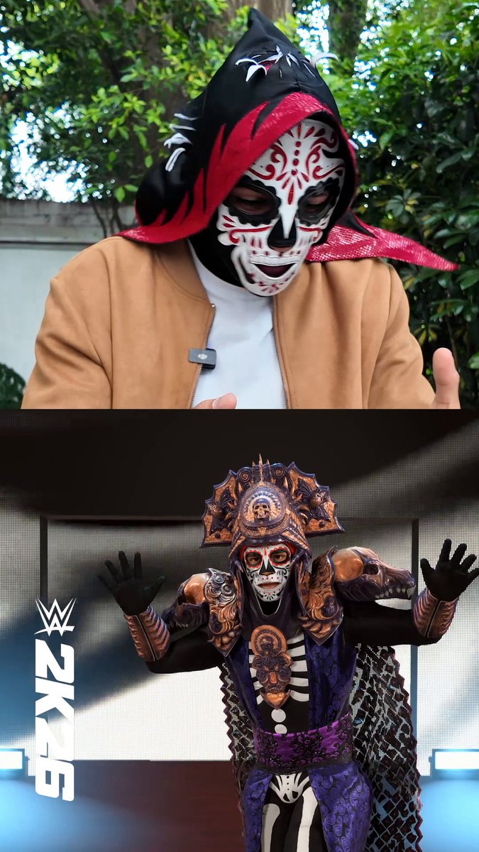 Cue the music and start strutting! 💀 La Parka is available now in Ringside Pass Premium Season 3! #WWE2K26 Lucha Libre AAA Worldwide