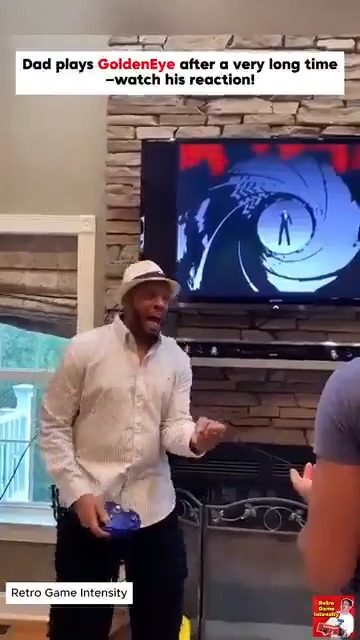 A dad introduces his son to GoldenEye 007 🤣