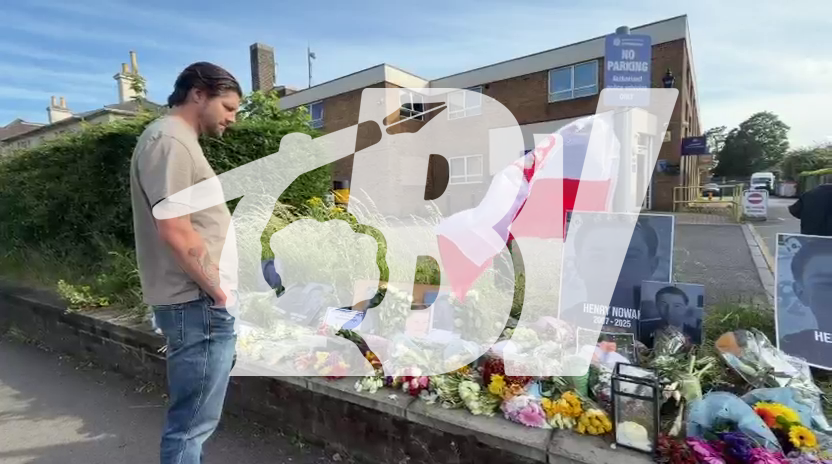 « Tout le monde devrait être en colère après la mort d’Henry Nowak » estime ce londonien, qui a profité d’un passage à Southampton pour rendre hommage au jeune homme. 📸 Jean Bexon