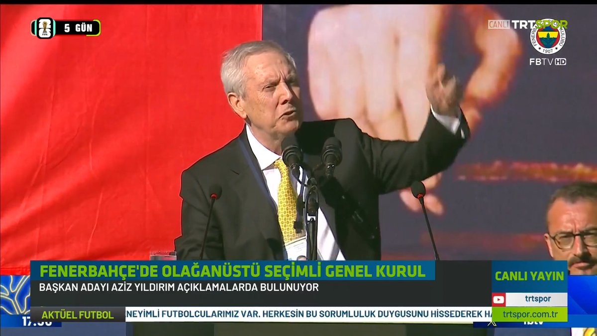 🗣 Aziz Yıldırım: Bu statta şampiyonluk şarkıları söylemeyi özledim.