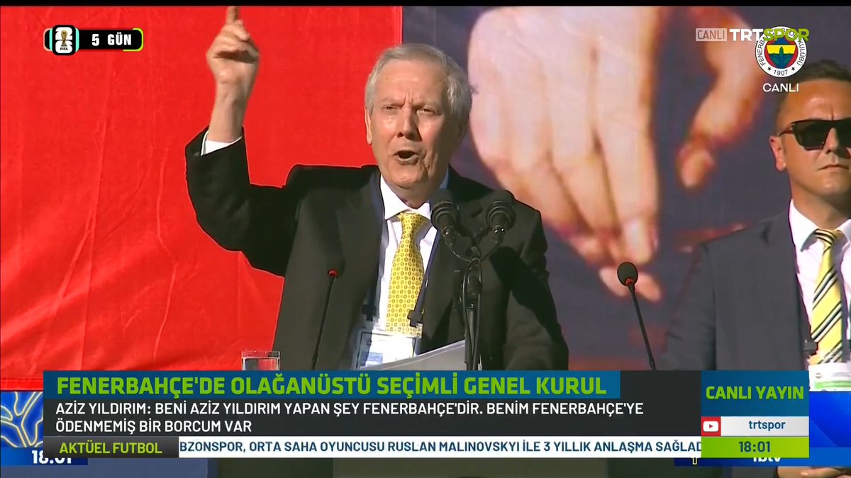 🗣 Aziz Yıldırım: Çocukların gözyaşı dökmelerine artık dayanamadığım için geliyorum.
