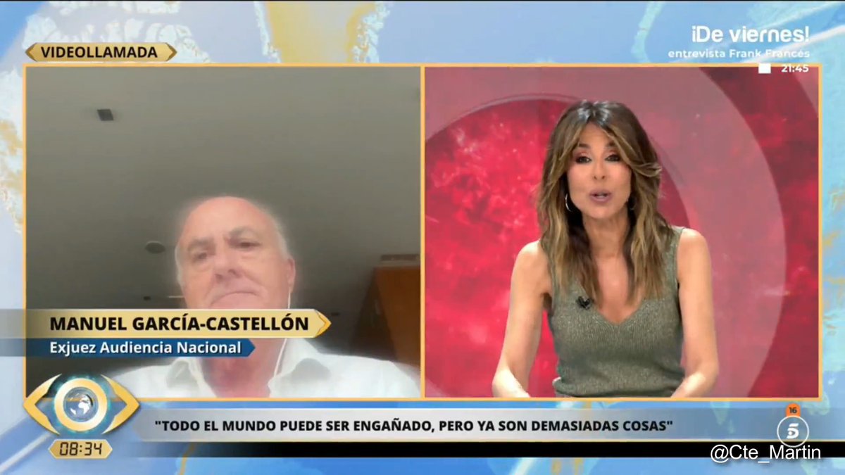 BRUTAL: El exmagistrado Manuel García Castellón, exmagistrado de la Audiencia Nacional, en el programa La Mirada Crítica de Ana Terradillos Ana Terradillos.