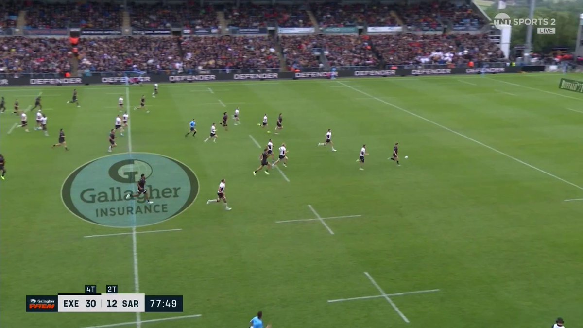 An Italian with some football 🇮🇹⚽️ Steve Varney seals the deal for Exeter Chiefs 👌 📺 Catch the post-match action on @TNTSports and HBO Max UK & Ireland