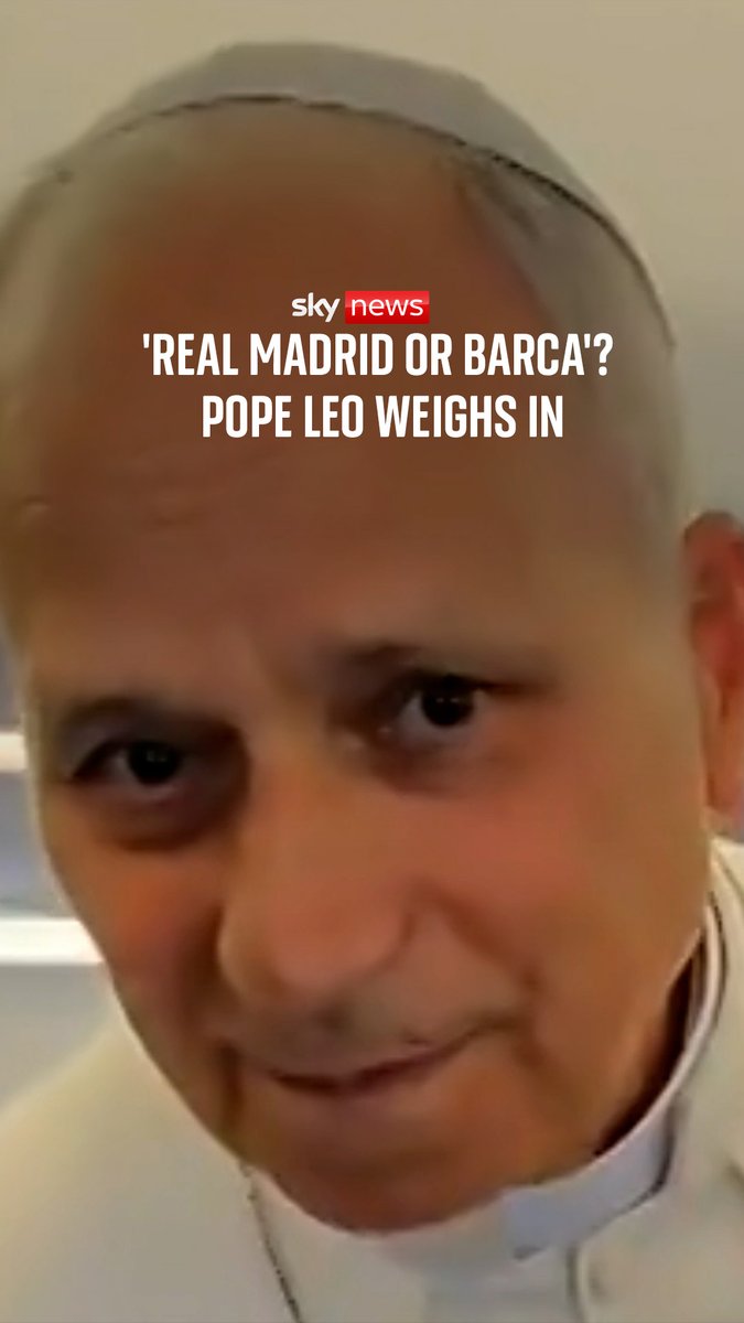 Pope Leo was asked on the papal plane which Spanish team he is gunning for, as he embarks on a week-long visit to Spain. 🔗