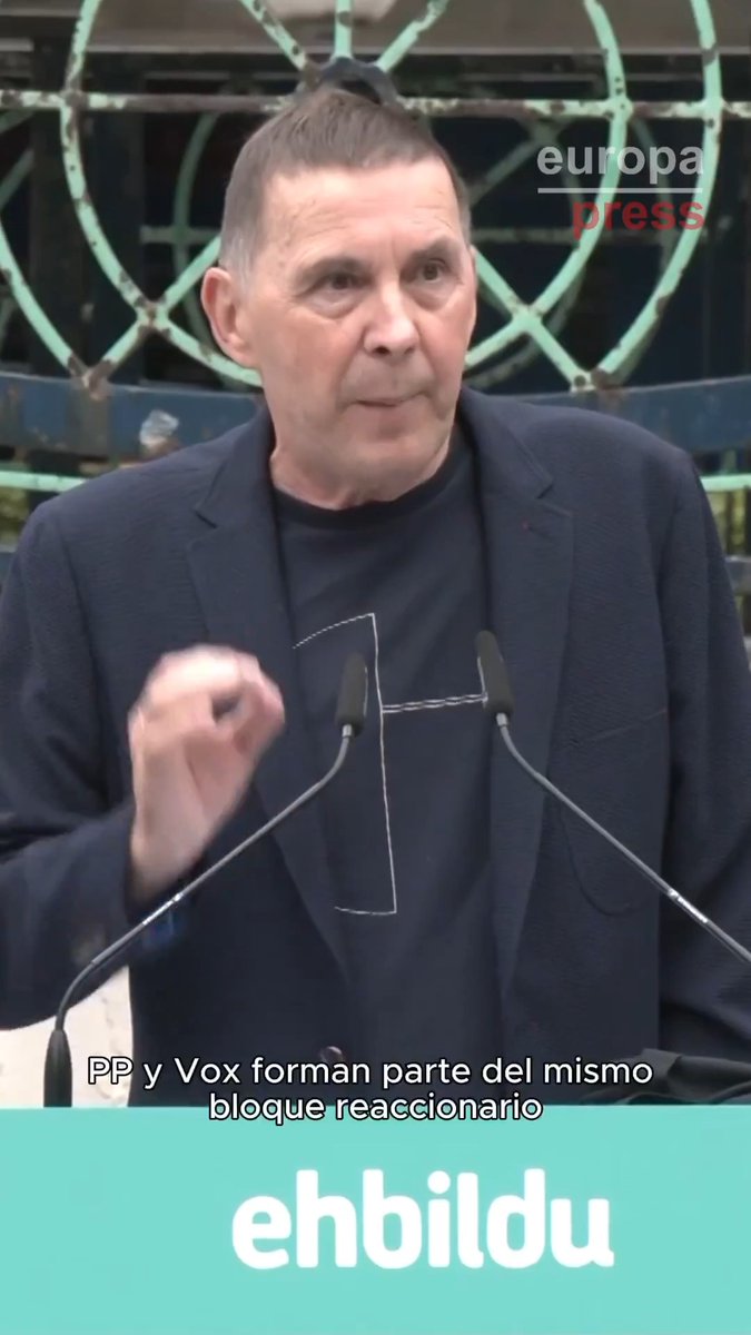 Otegi pide al PNV que no se ande con "bromas" y se pregunta "qué ganamos" con un gobierno de PP y Vox : "Forman parte del mismo bloque reaccionario. Los dos son fachas. Uno tiene un poco más de calorías"