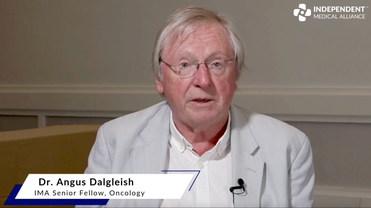 "A Steam Train Coming Down the Tracks," Dr. Angus Dalgleish on COVID Boosters and Cancer IMA Senior Fellow, Oncology Dr. Angus Dalgleish recently sat down with us to discuss what he is seeing with his cancer patients, why he believes COVID boosters are behind the exponential rise in cancer, and why the shots must be halted immediately. Watch the full interview now.