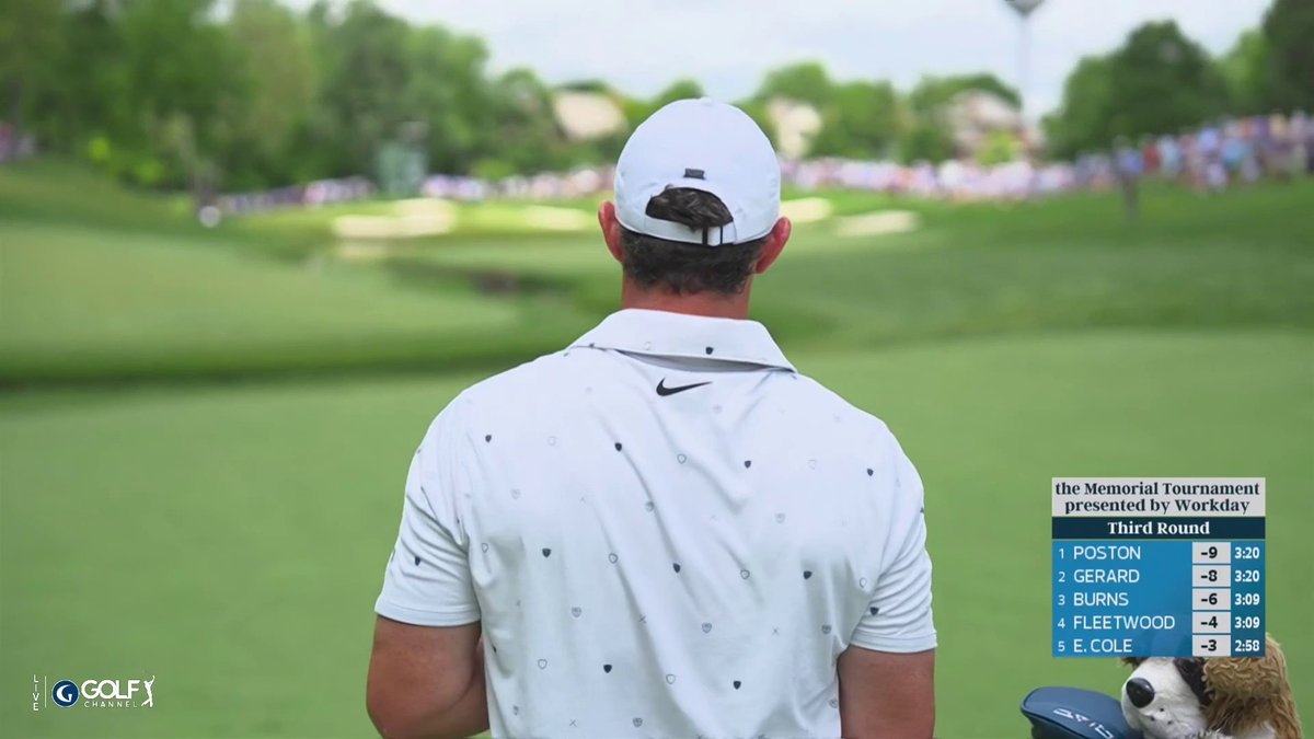 Rory had 245 out on the par-5 5th. He pulled 5-iron and put it nearly pin high. Crazy. That's the tweet.